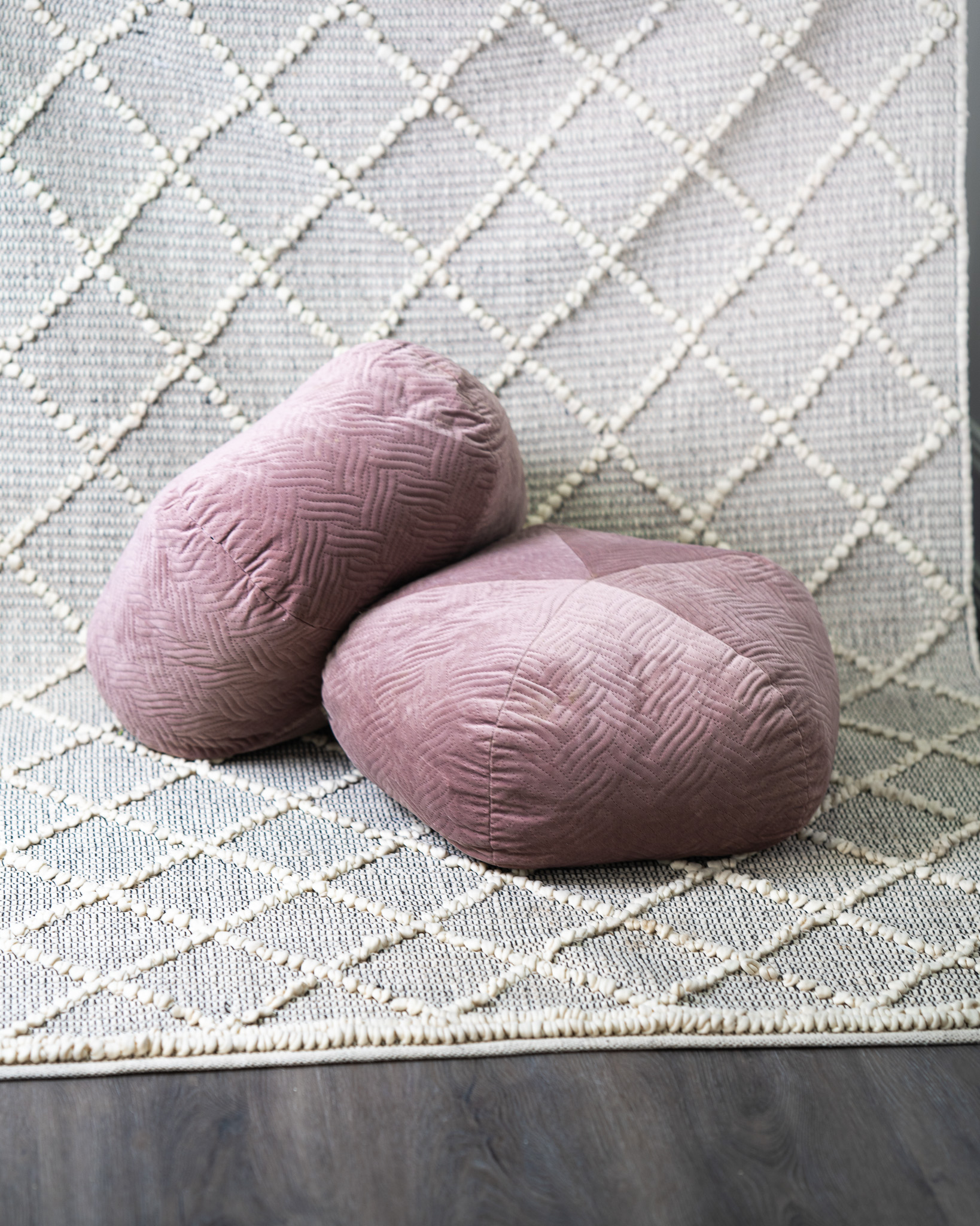 Floor Pillows - Salmon